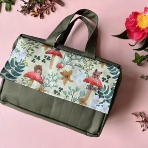 Bolso crochet - Ratitas (verde oliva)