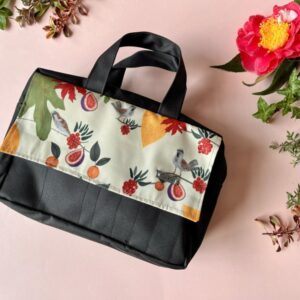 Bolso crochet - Gorriones (negro)