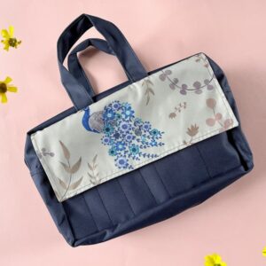 Bolso crochet - Pavo real (azul marino) - A PEDIDO entrega en 10 días hábiles