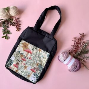Bolso palillos - Ratitas (negro)
