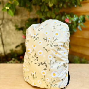 Cubre Mochilas - Manzanillas fondo verde  (A PEDIDO - entrega en 5 días hábiles)
